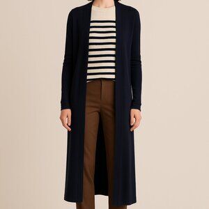 Smash + Tess Navy Blue Jillian Duster Longline Cardigan Sz S